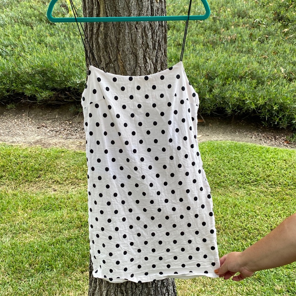 Nectar polka dot strap dress